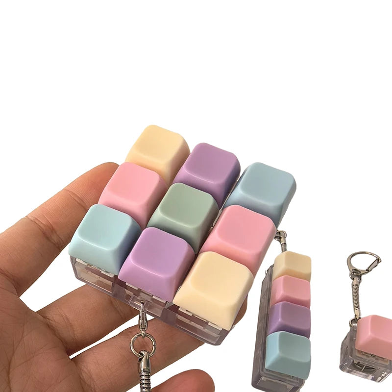 Mini Mechanical Keyboard Fidget Keychain – 4 Styles