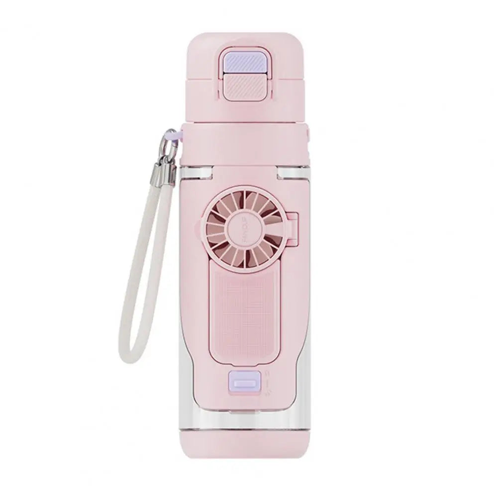 690ml USB-C Fan Water Bottle – 3 Speeds, 4 Colours