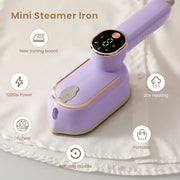 Compact Handheld Steam Iron for Home & Travel – 4 Colours