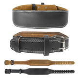 Professional Waist Support Sports Safety Belt Protection Fitness Deep Squat Weightlifting Training Cowhide Weightlift Deadlift