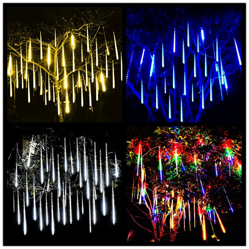Solar Meteor Shower Lights – 8 Tubes, 30 or 50 cm