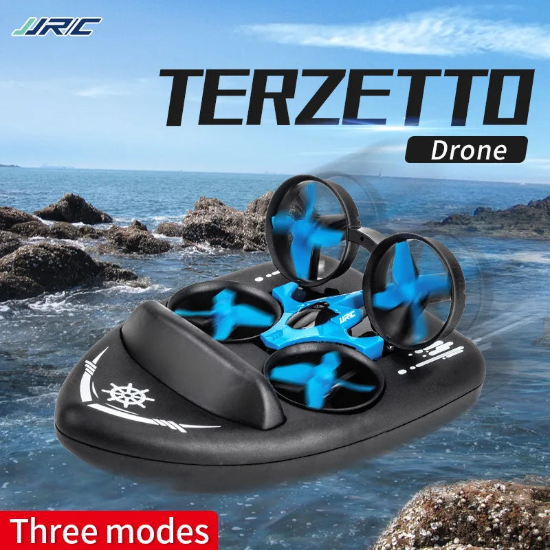 Explosion Mini Quadcopter Water, Land And Air Three-In-One Mini Drone Cross-Border Remote Control Aircraft Toy Birthday Gif
