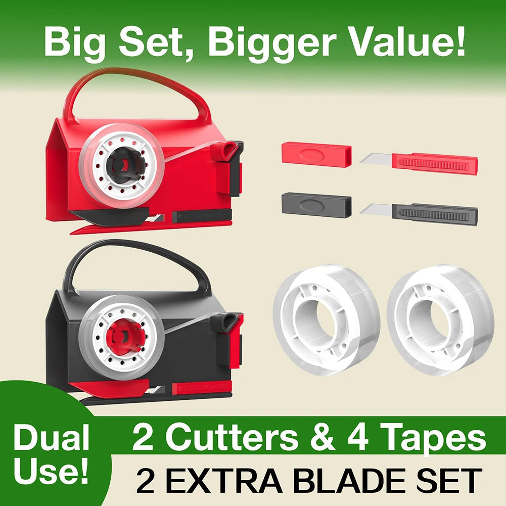 Gift-Wrapping Paper Cutter & Tape Dispenser Set
