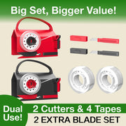Gift-Wrapping Paper Cutter & Tape Dispenser Set