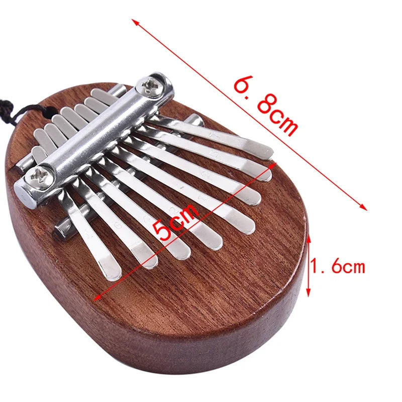 Mini 8-Key Wooden Kalimba Thumb Piano
