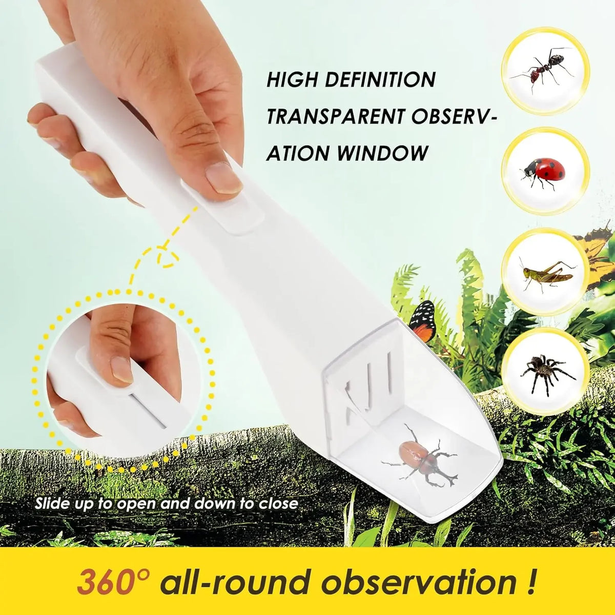 Contactless Quick-Release Bug Catcher – 4 Colours