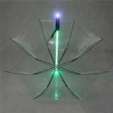 LED Light Up Umbrellas with Flashlight Handle, Clear, Black, Gray, Red