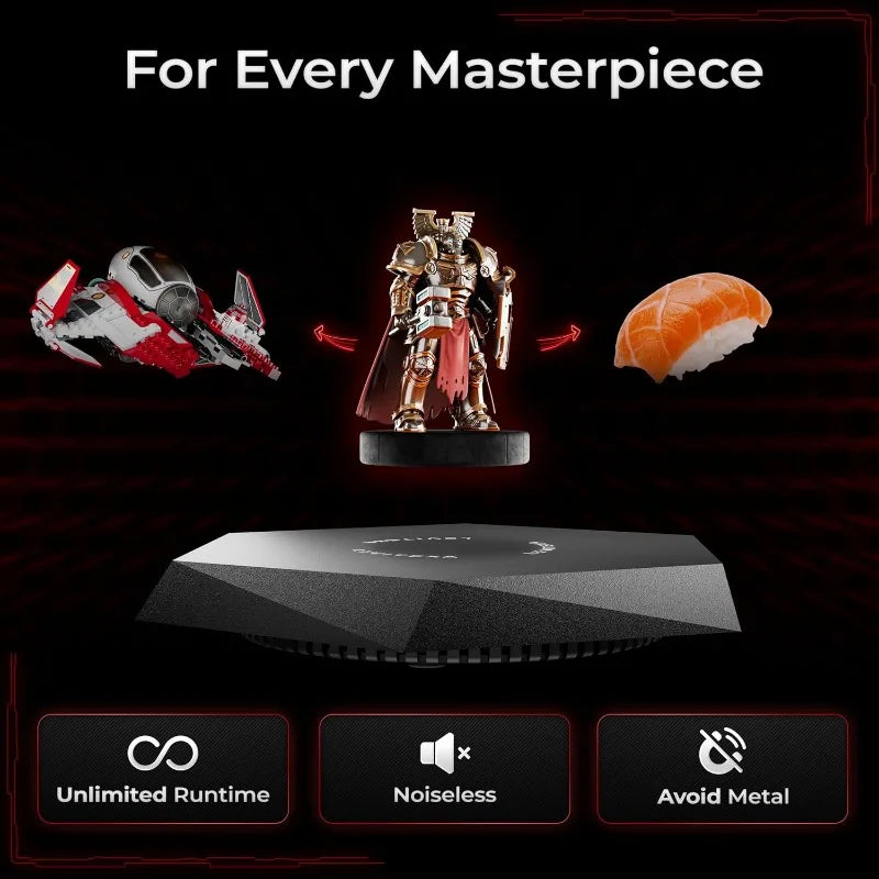 Magnetic Levitating Display Stand for Figures & Toys - 360° Rotating