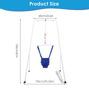 Baby Jumper Swing Outdoor Foldable Swing Set with Stand Multipurpose Playset,Outside Bouncers for Children 6 Months to 1.5 Years