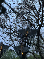 Hanging LED Skeleton Ghost Halloween Decoration