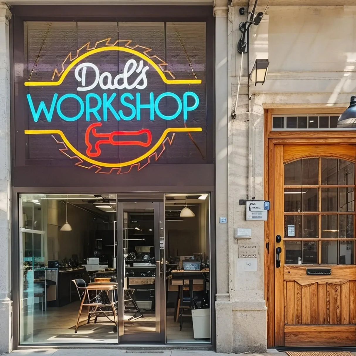 Dad's Workshop Neon Sign ,Fathers Day Gift,Custom Grandpa's Workshop ,Toys Fixed Free Grandpa Neon Sign,Gift For Dad & Grandpa