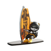 Magnetic Sailboat Swing Bear Car Dashboard Ornament – Sliding Cartoon Decoration
