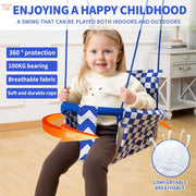 Adjustable Baby Swing with Safety Belt fit 6-96 Months Indoor Baby Hammock Hanging Swing Chair for Home,Courtyard & Backyard Use