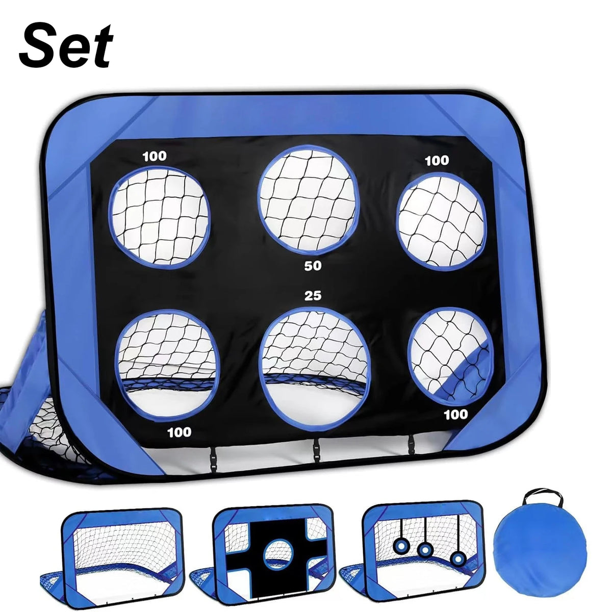 4-Mode Pop-Up Kids Soccer Training Goal