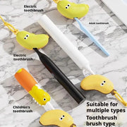 Banana-Shaped Travel Toothbrush & Mini-Tube Case