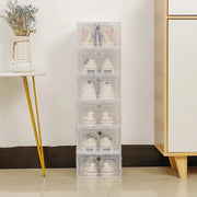 Stackable Clear Drawer Shoe Boxes – 2 Sizes, 1 or 6 Pack
