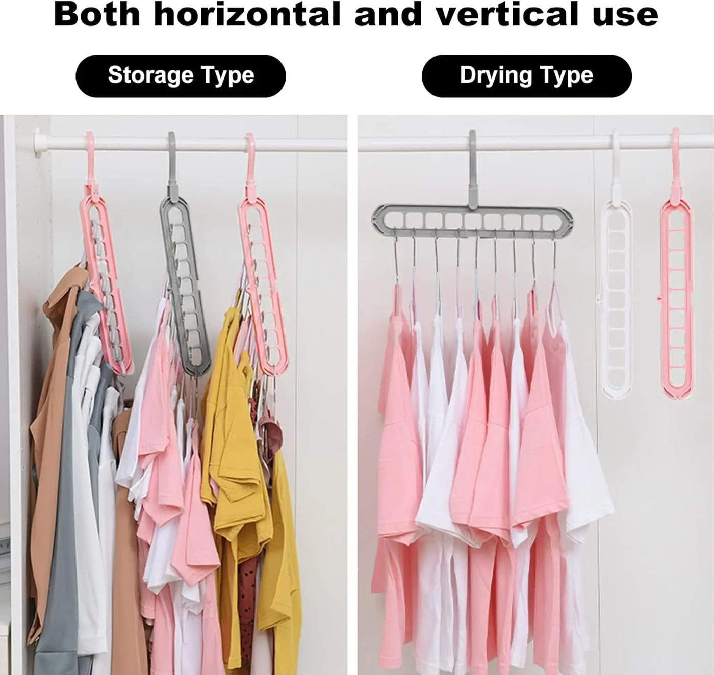9-Hole Folding Cascading Hanger – 1 or 3 Pack