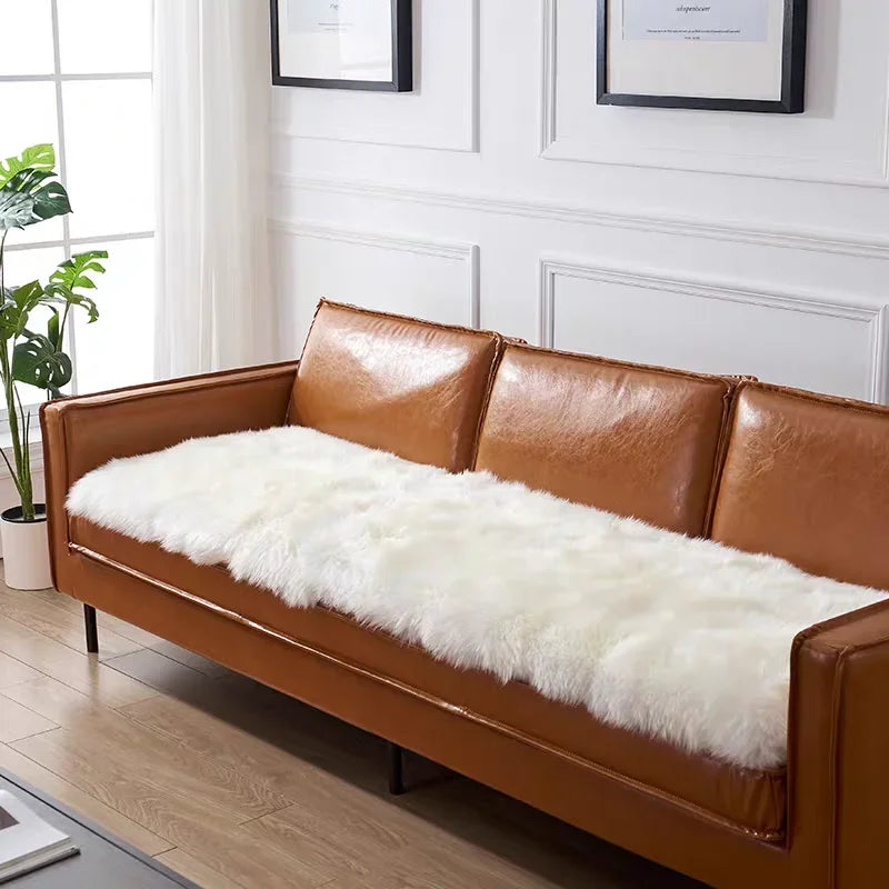 Long Faux-Sheepskin Fur Rug & Floor Runner