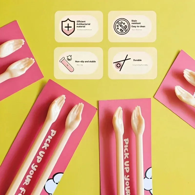 Palm-Hand & Cat-Claw Novelty Chopsticks – 2 Styles