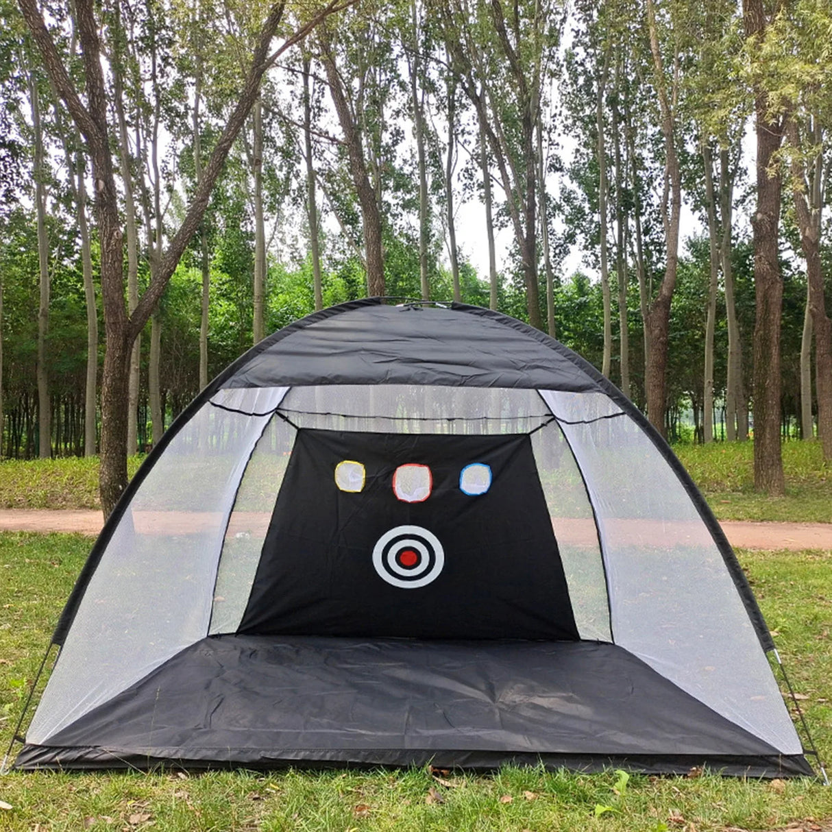 Golf Practice Tent Net  10x7ft Practice Net With Triturf Mat  Golf Hitting Aid For Backyard Home Sports Equipment Chipping Swing