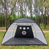Golf Practice Tent Net  10x7ft Practice Net With Triturf Mat  Golf Hitting Aid For Backyard Home Sports Equipment Chipping Swing
