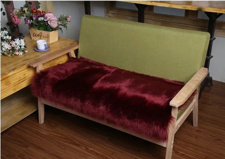 Long Faux-Sheepskin Fur Rug & Floor Runner