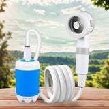 Portable Camping Shower Pump with Digital Display 4000mAh Upgraded Rechargeable Electric Shower Pump for Camping Beach Dormitory