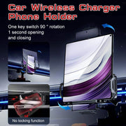 15W Dual-Coil Wireless Car Charger for Foldable Phones