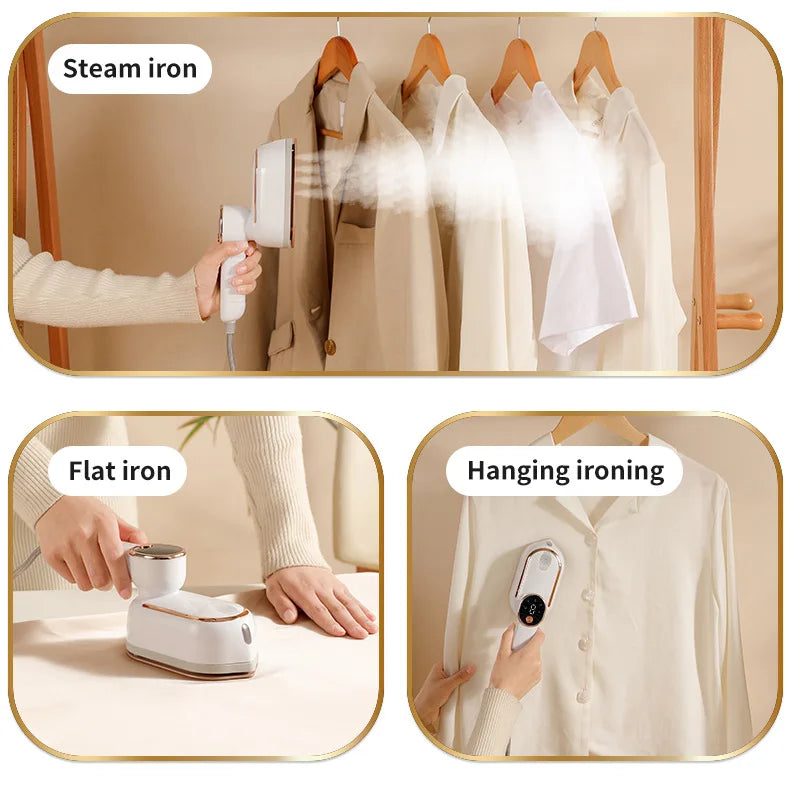 Compact Handheld Steam Iron for Home & Travel – 4 Colours