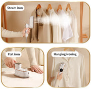 Compact Handheld Steam Iron for Home & Travel – 4 Colours
