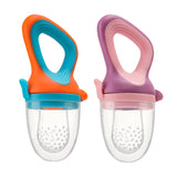 Infant Baby Food Fruit & Vegetable Pacifier, Baby Feeder with Medium Mesh Bag Food Grade Liquid Silicone Yummy Nourishment Feeding