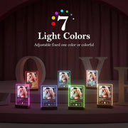 Customized Spotify Music Plaque Gifts For Anniversary Day Personalized Acrylic Photo Frame Lamp Custom Romantic Birthday Gifts