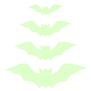 Glow-in-the-Dark Halloween Bat Wall Decals – 16 Piece Set