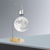 3D Printing Floating Moon Lamp Magnetic Levitation Seamless LED Night Light Creative Home Decoration Table Lamp