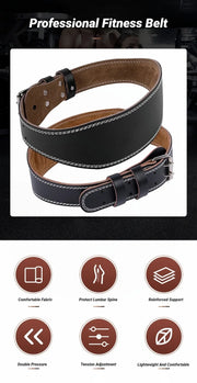 Cowhide Weight-Lifting Belt