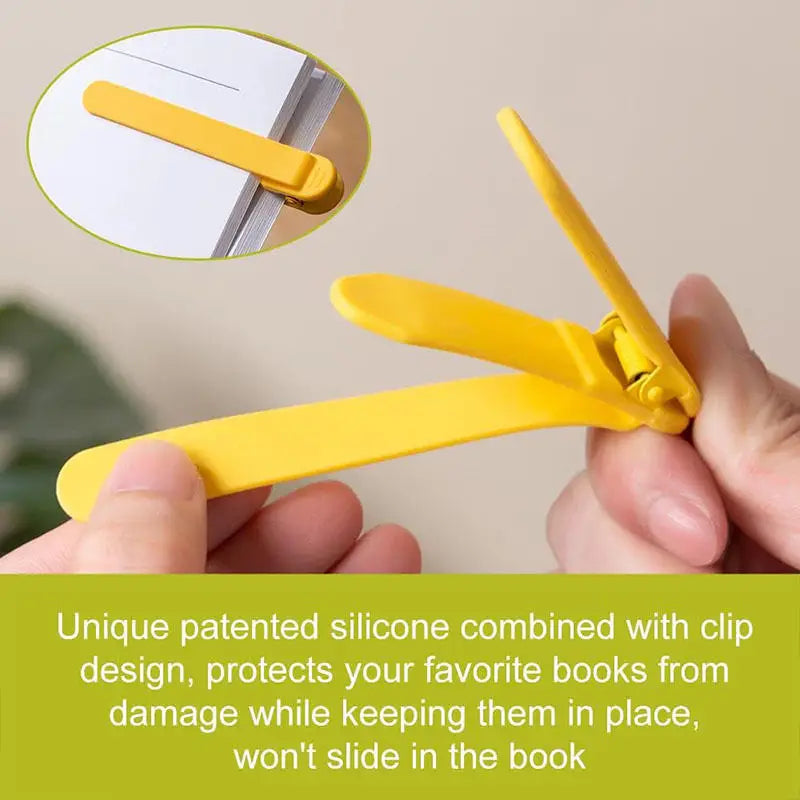 Clip-On Silicone Page-Following Bookmark – 9 Options