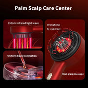 Red-Light Scalp Massage Comb with Liquid Applicator