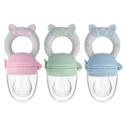 4pcs/set Silicone Fruit & Vegetable Feeder for Infants and Toddlers 6-36 months Food Grade Teething & Feeding Pacifier