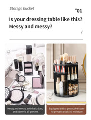 360° Rotating Makeup & Skincare Organiser – 3 Colours