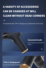 98000PA Handheld Car Vacuum Cleaner - Portable Wireless, Powerful Suction