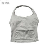 Impact Halter Top Push-Up Sports Bra Backless Design Yoga Tank Top Fitness Workout Activewear Gym Clothes Sports Bras