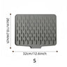 Silicone Drain Mat for Sink, Kitchen Fruit and Vegetable Dish Draining Drying Mat, Household Countertop Heat Insulation Mat