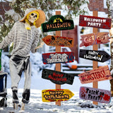 Halloween Party decor Welcome Sign Halloween Scary Themed Outdoor Yard Signs Decor Halloween Party Home Garden Decor