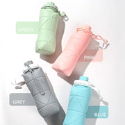 600ml Collapsible Travel Water Bottle – 4 Colours