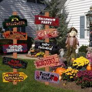 Scary Halloween Welcome Sign – Paper Party & Yard Décor