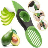 3-in-1 Avocado Peeler, Slicer, and Corer Multifunctional Kitchen Tool for Easy Fruit Prep, Durable Plastic, Ergonomic Handle