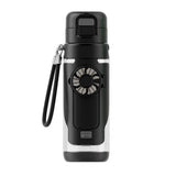 Usb-c Rechargeable Fan Cup 2-in-1 Foldable Fan Water Bottle with 3 Speeds 690ml Tritan Sports Cup Rechargeable Portable for Hot