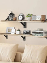 Floating Shelves for Wall,Bookshelves，Wall Mounted Wood Shelf for Living Room, Bathroom, Bedroom, Kitchen, Home Decor