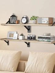 Wall-Mounted Wood Floating Shelves – 1 or 4 Pieces