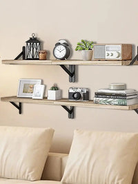 Wall-Mounted Wood Floating Shelves – 1 or 4 Pieces